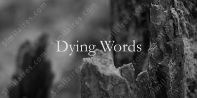 mots mourants films